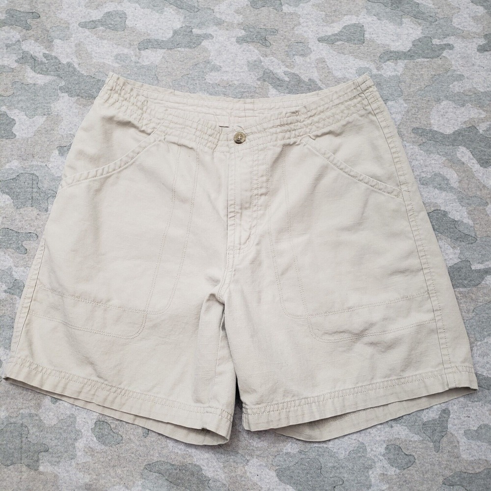 Columbia Shorts Womens 8 Tan Pockets Flat Front Outdoors Hiking Travel
